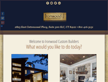 Tablet Screenshot of ironwoodcustombuilders.com